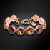 Aproce "Vorteks (Light Amber / Smoked Amber)" ar Swarovski™ kristāliem